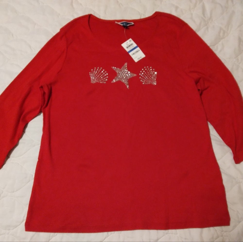 Womens 3/4 sleeve shirt